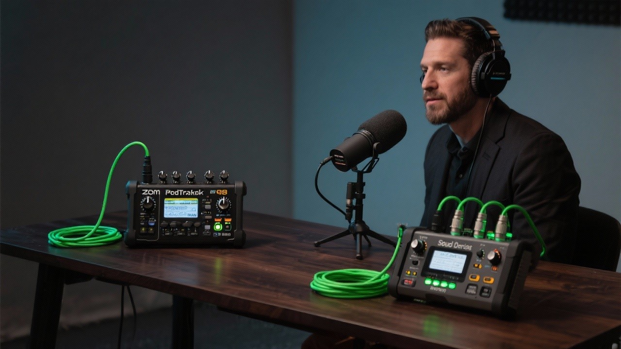 Portable Podcast Recording Kits: Zoom PodTrak P8 vs Sound Devices MixPre-3 II