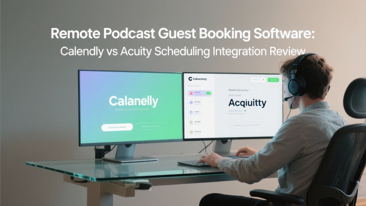 Remote Podcast Guest Booking Software: A Complete Learning Guide to Calendly vs Acuity Scheduling